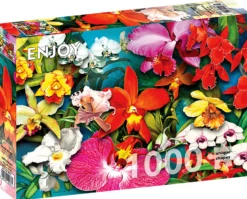 Puzzle 1000 el. Kolorowe storczyki