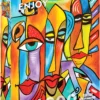 Puzzle 1000 el. Kolorowe twarze