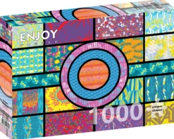 Puzzle 1000 el. Kolorowe wzory 2