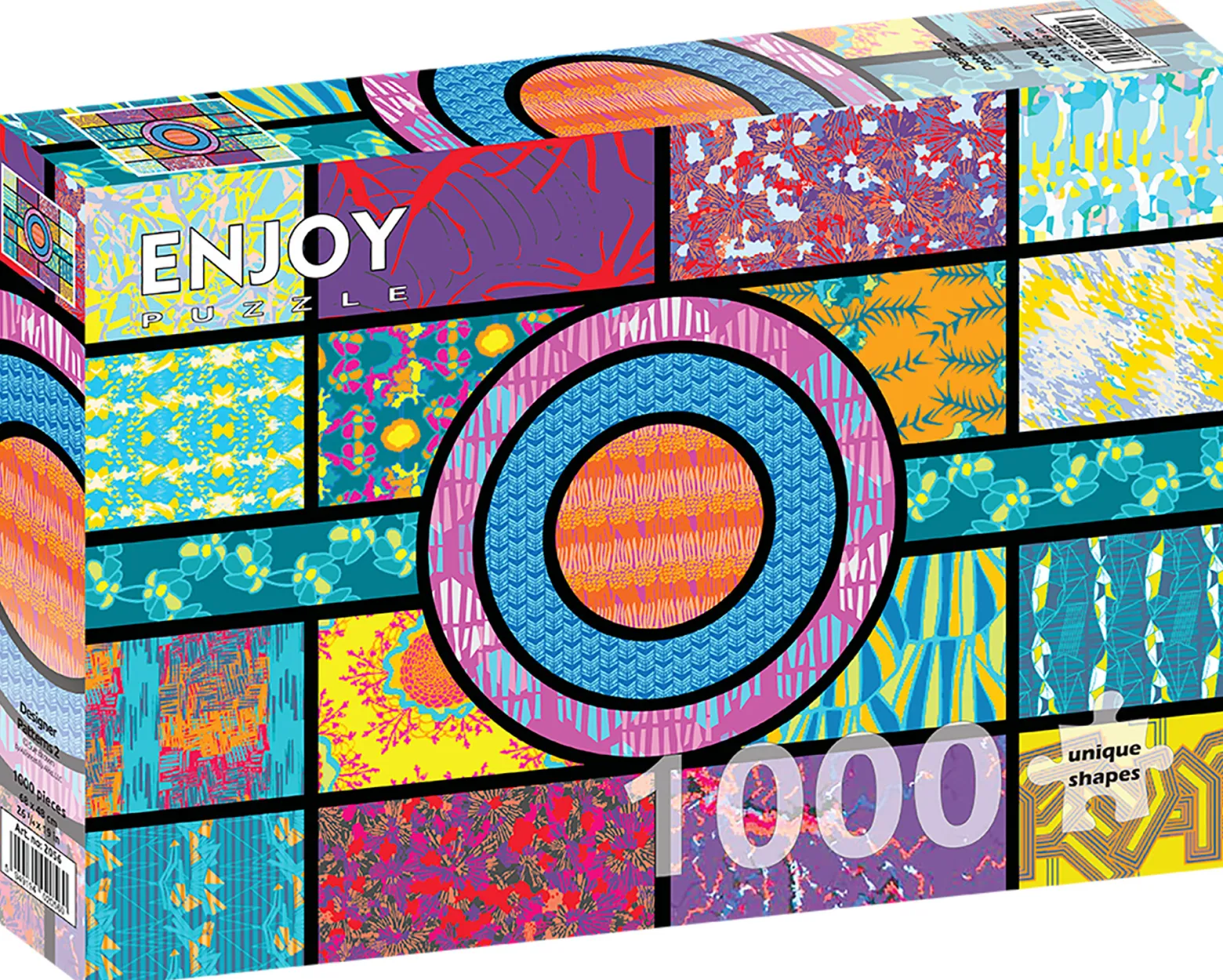 Puzzle 1000 el. Kolorowe wzory 2