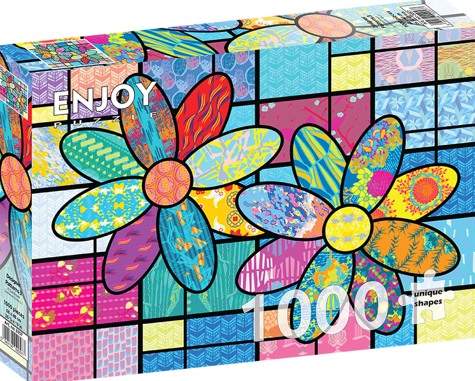 Puzzle 1000 el. Kolorowe wzory 3