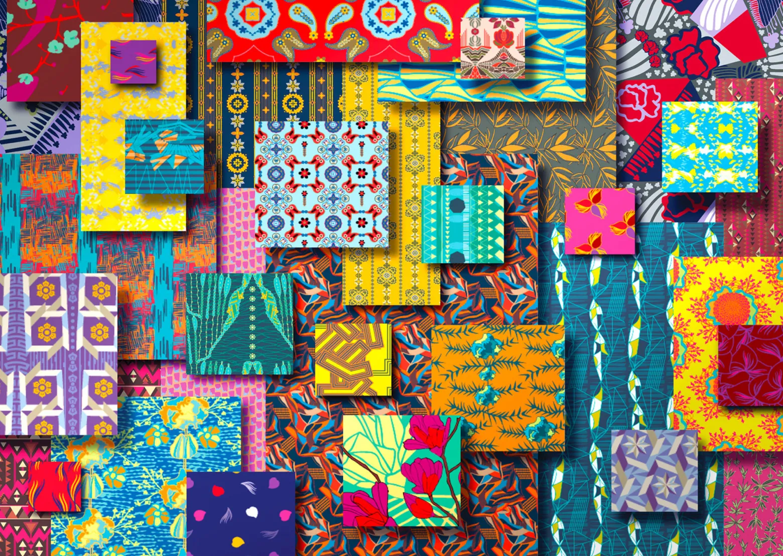 Puzzle 1000 el. Kolorowe wzory 4