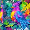 Puzzle 1000 el. Kolorowy kardynał
