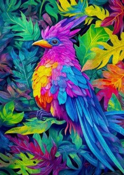 Puzzle 1000 el. Kolorowy kardynał