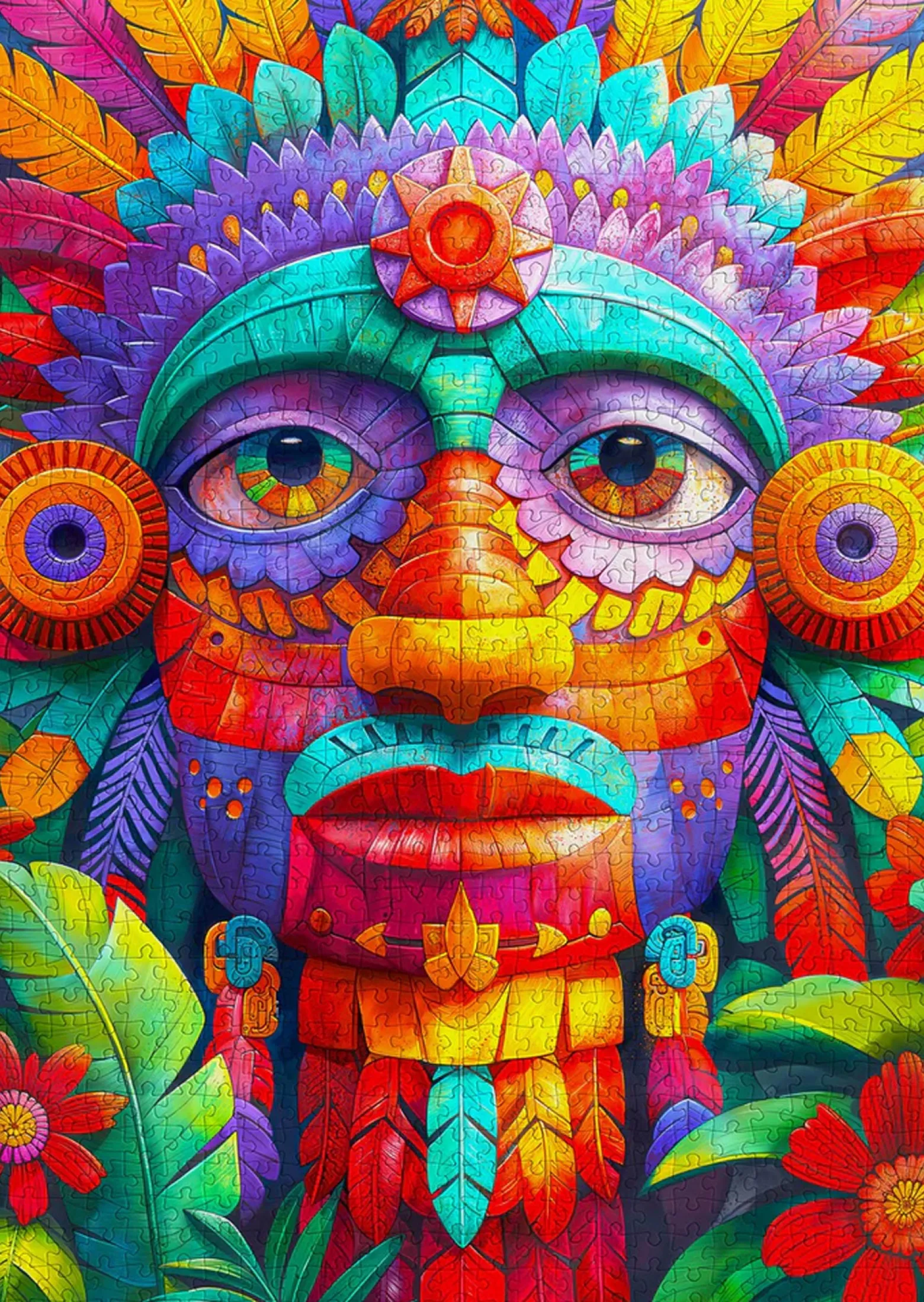 Puzzle 1000 el. Kolorowy totem