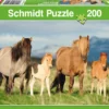 Puzzle 200 el. Konie - rodzinne zdjęcie