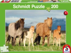 Puzzle 200 el. Konie - rodzinne zdjęcie