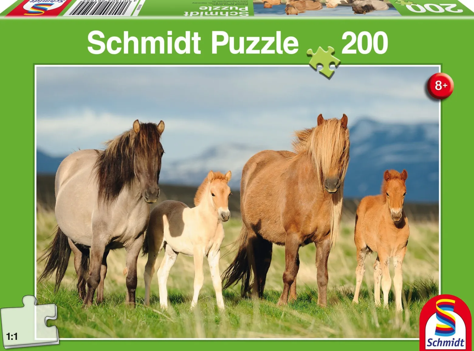 Puzzle 200 el. Konie - rodzinne zdjęcie