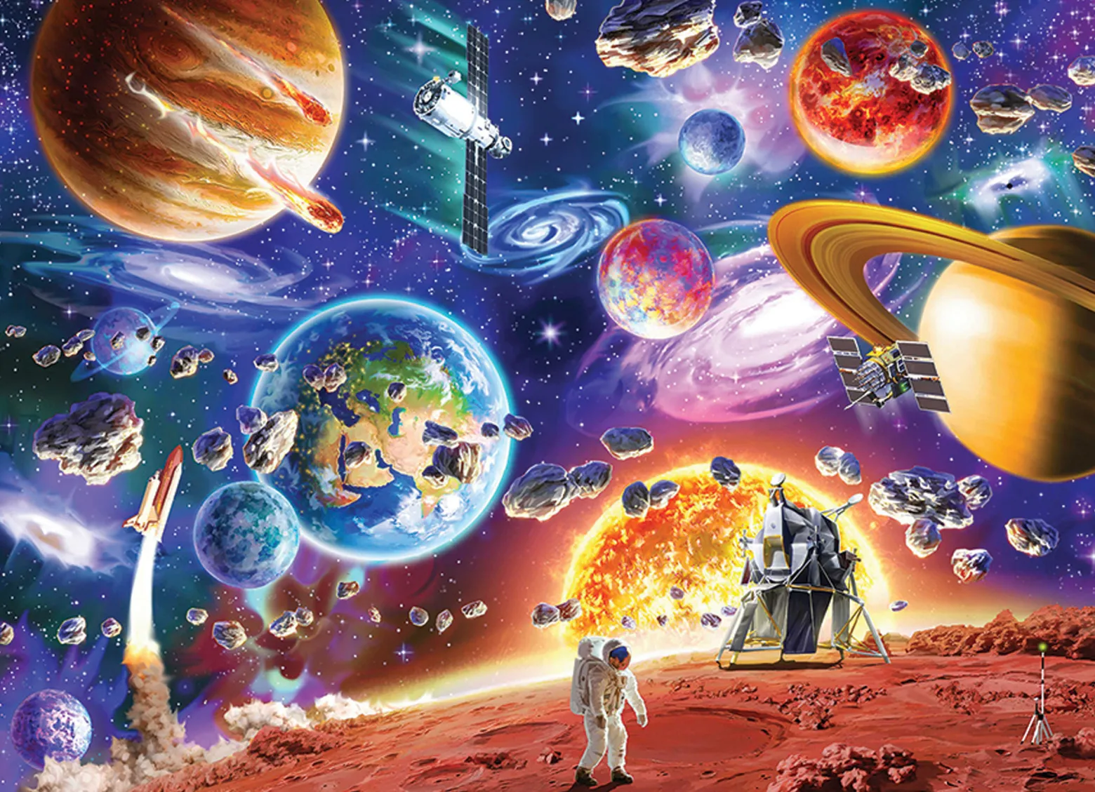 Puzzle 350 el. Kosmiczna podróż