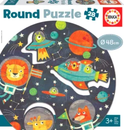 Puzzle 28 el. Kosmos (okrągłe)