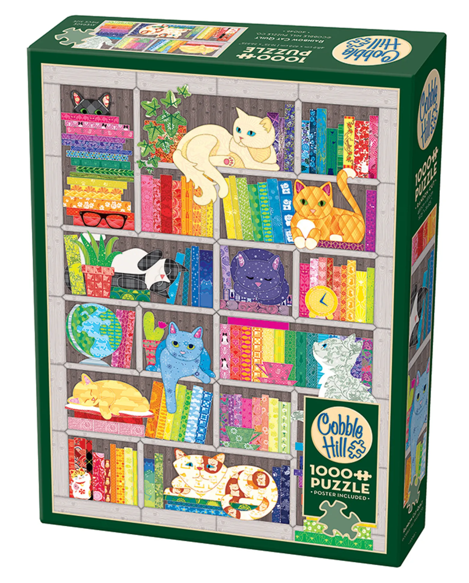Puzzle 1000 el. Koty i książki