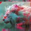 Puzzle 500 el. Król zwierząt
