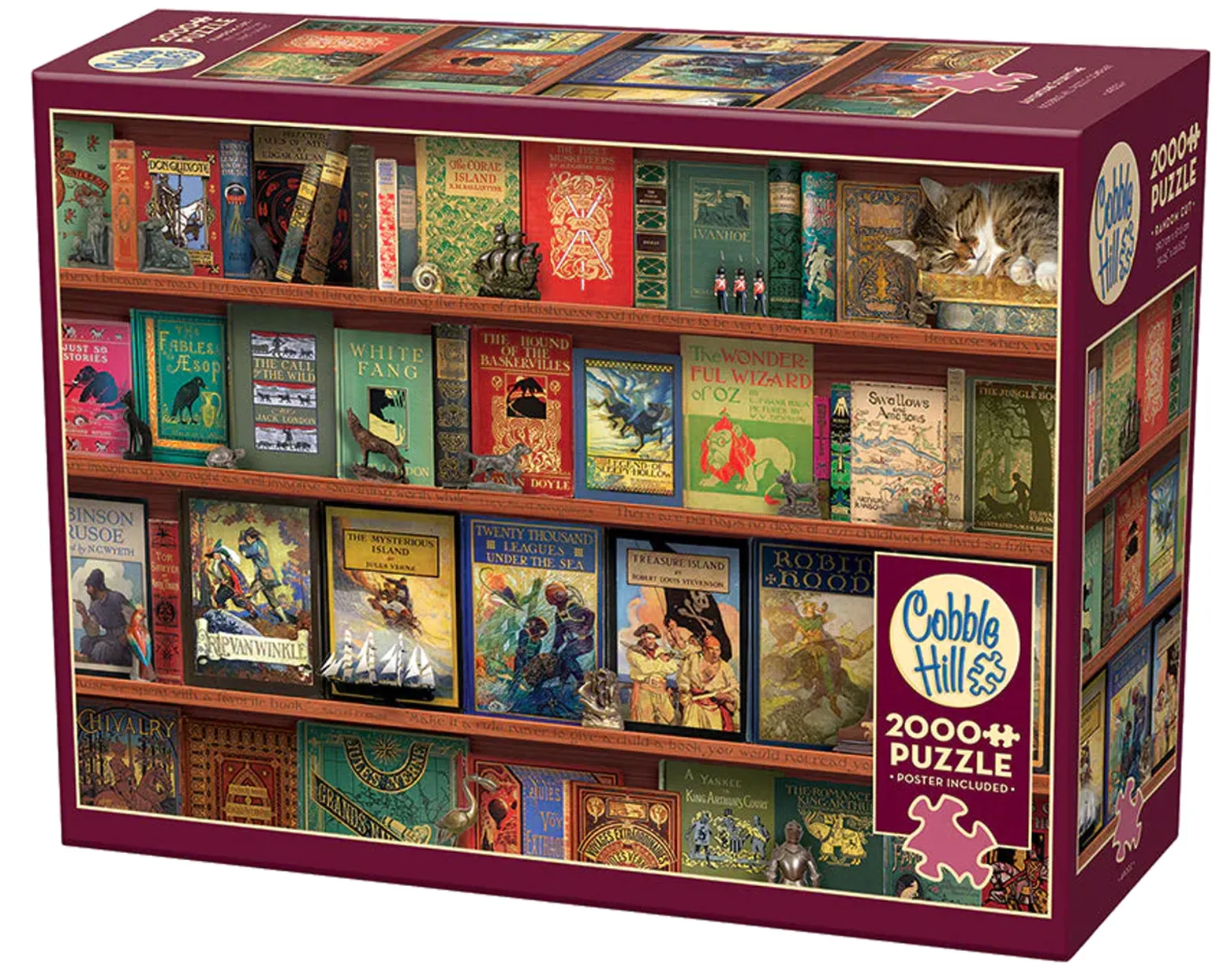 Puzzle 2000 el. Książki przygodowe