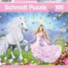 Puzzle 100 el. Księżniczka i jednorożec