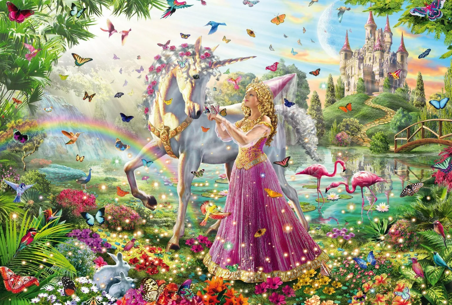 Puzzle 200 el. Księżniczka w zaczarowanym lesie