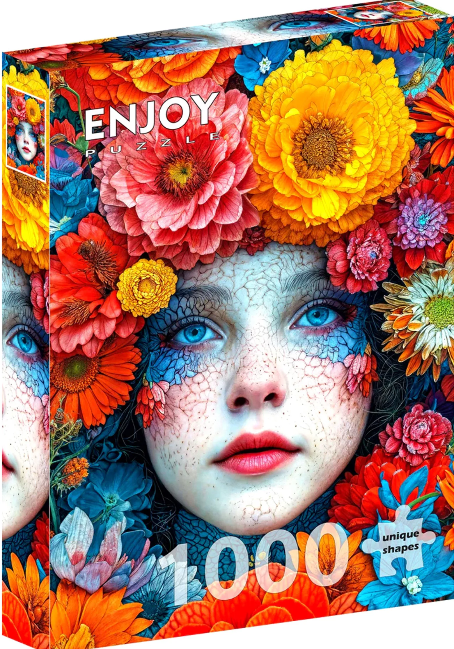 Puzzle 1000 el. Kwiatowy makijaż