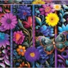 Puzzle 500 el. Kwiaty i motyl
