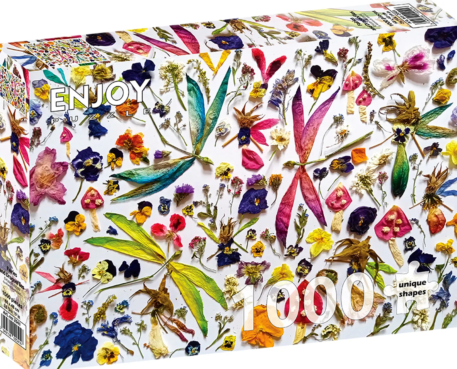 Puzzle 1000 el. Kwiaty i ważki