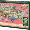 Puzzle 1000 el. Kwiaty - symbole amerykańskich stanów