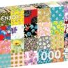 Puzzle 1000 el. Kwiecisty patchwork