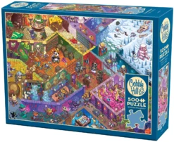 Puzzle 500 el. Labirynt fantasy w stylu D&D