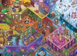 Puzzle 500 el. Labirynt fantasy w stylu D&D