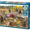 Puzzle 500 el. Labradory z wozu, koniom lżej