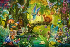 Puzzle 200 el. Leśne wróżki + różdżka
