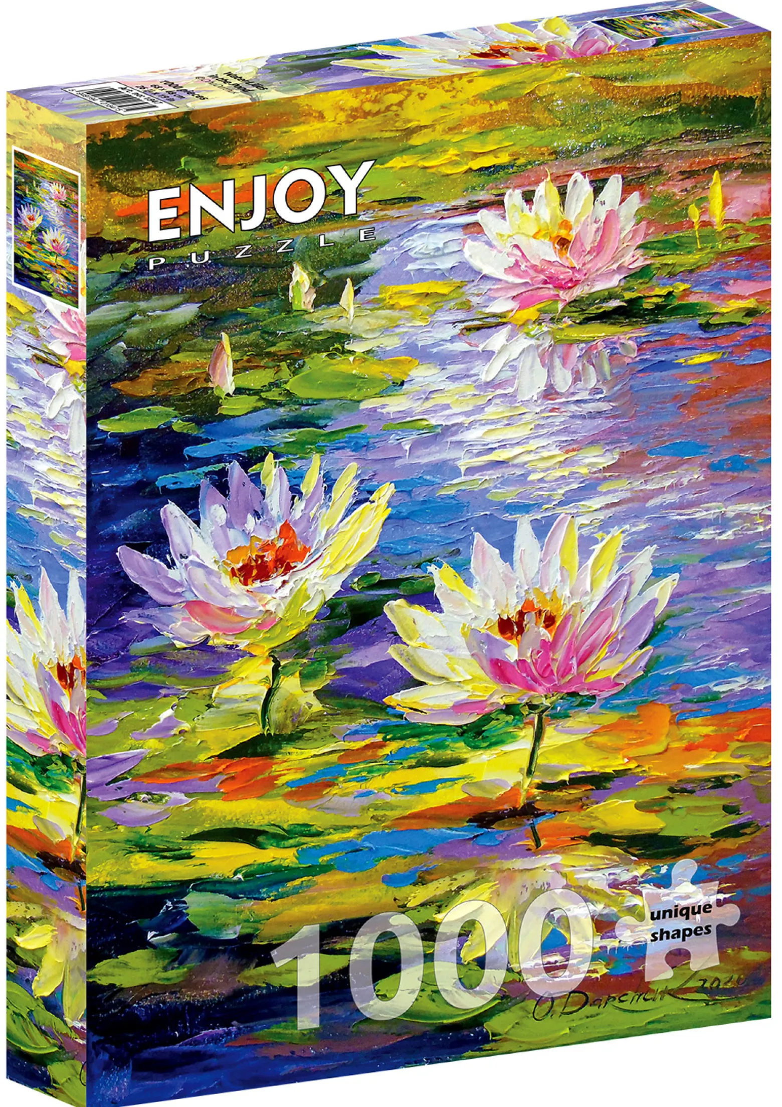 Puzzle 1000 el. Lilie wodne w stawie