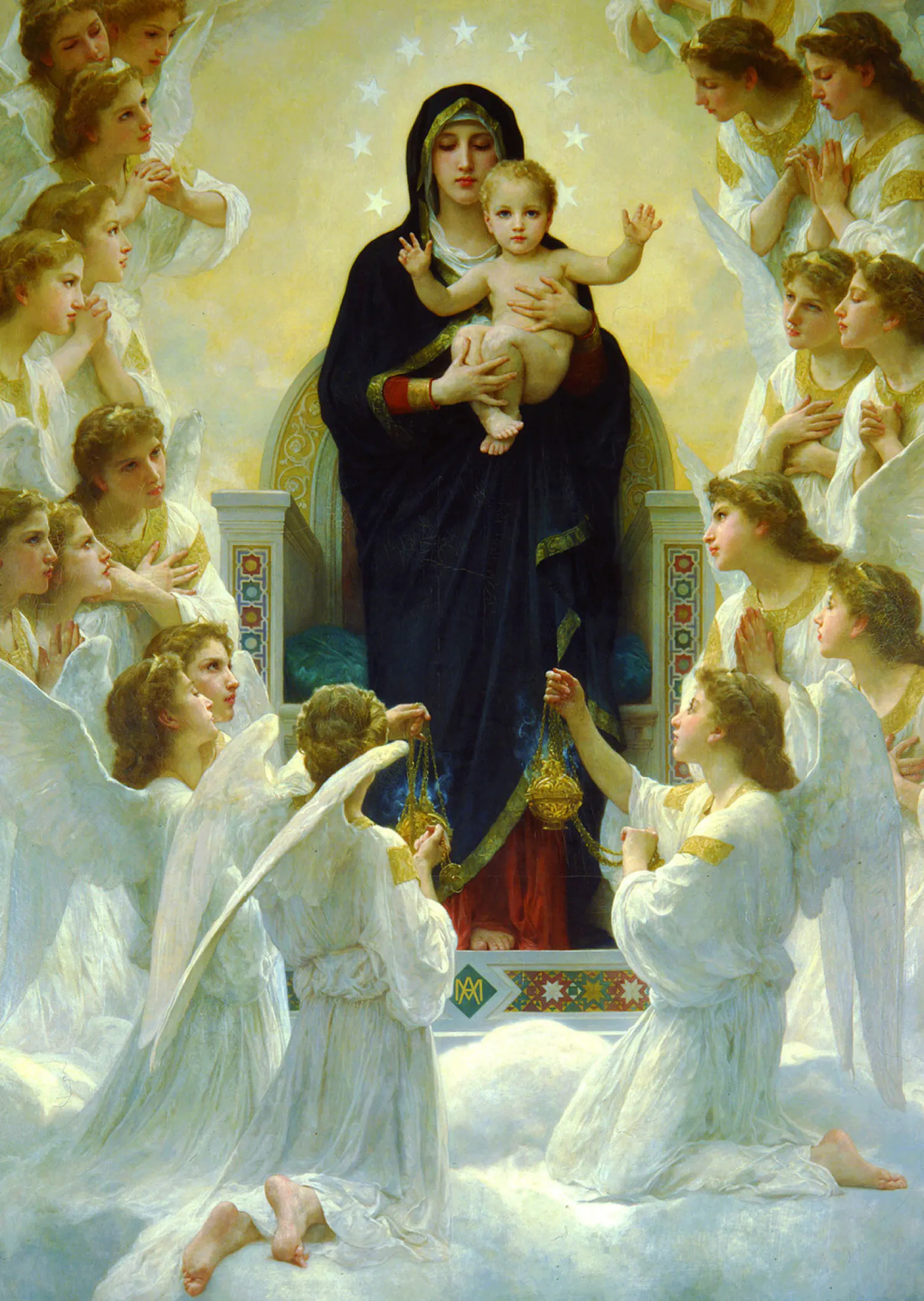 Puzzle 1000 el. Madonna z aniołami, William Adolphe Bouguereau