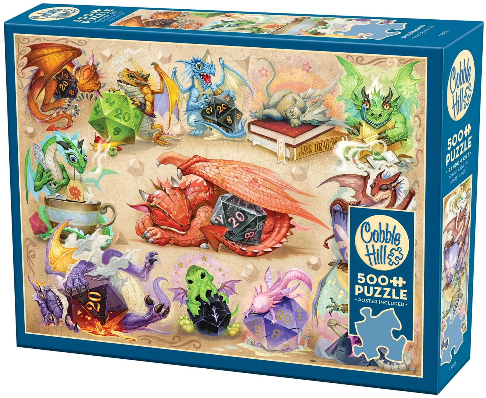 Puzzle 500 el. Małe smoki