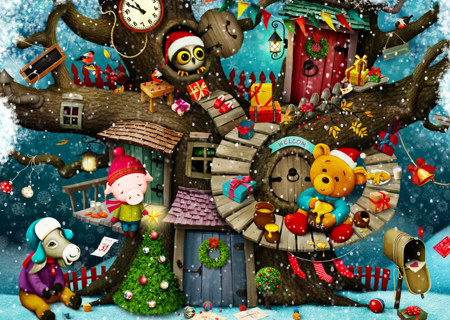 Puzzle 1000 el. Magia świąt