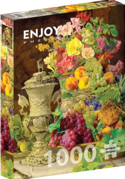 Puzzle 1000 el. Martwa natura z owocami, Ferdinand Georg Waldmuller