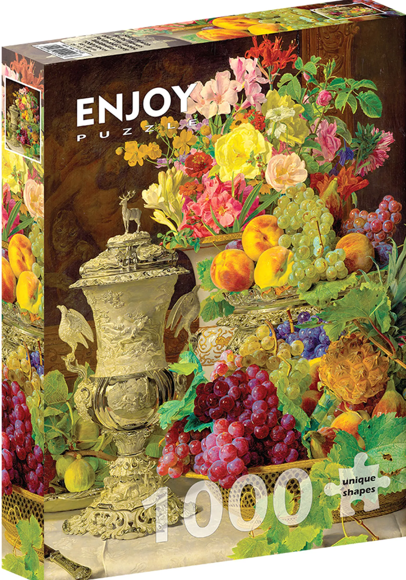 Puzzle 1000 el. Martwa natura z owocami, Ferdinand Georg Waldmuller