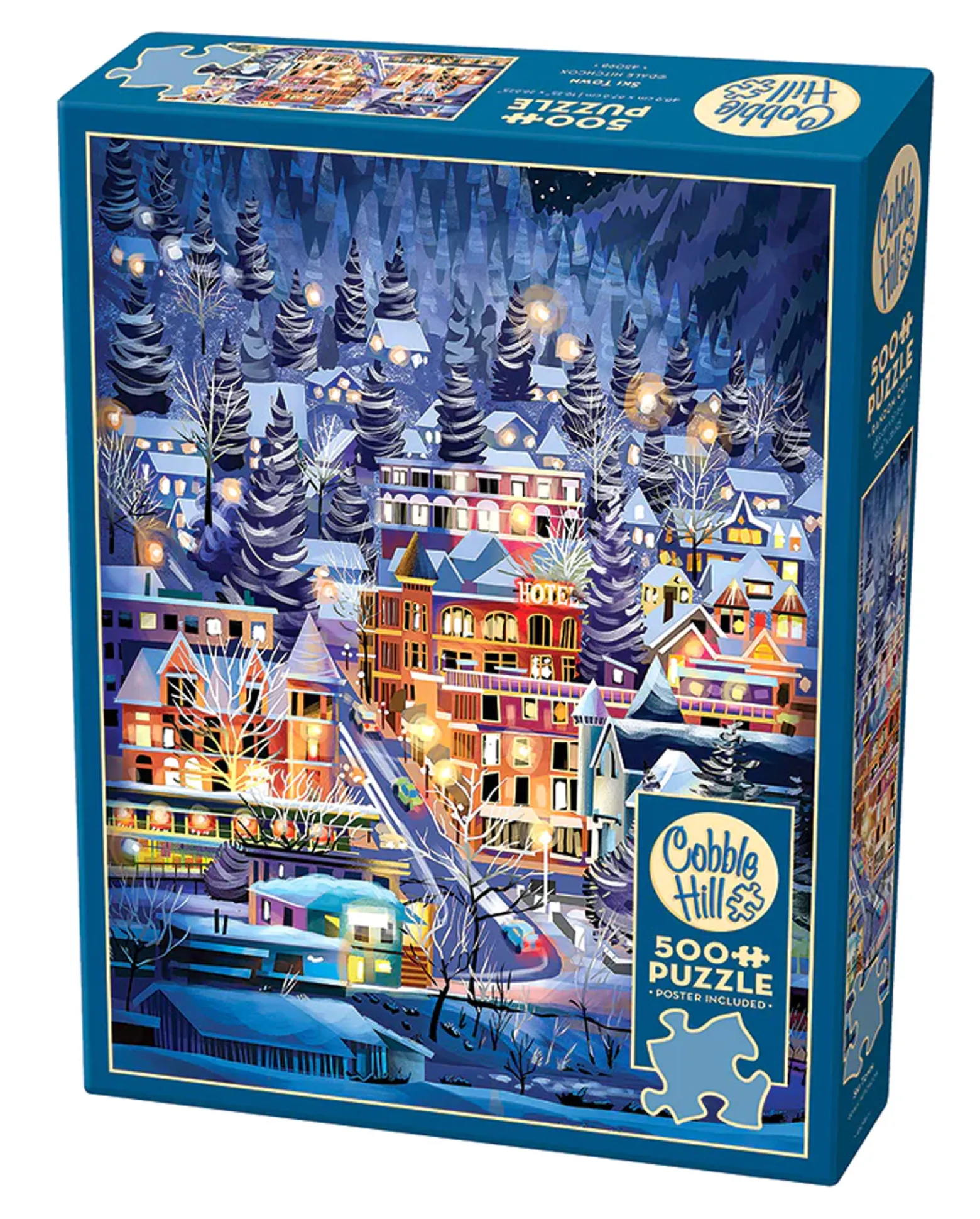 Puzzle 500 el. Miasteczko narciarskie