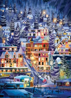 Puzzle 500 el. Miasteczko narciarskie