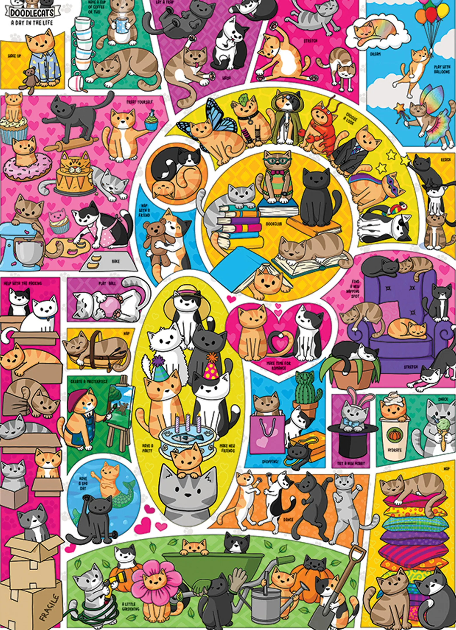 Puzzle 1000 el. Śmieszne koty