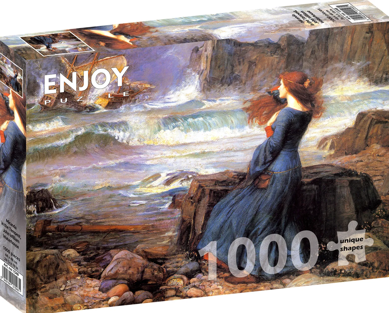 Puzzle 1000 el. Miranda / Burza, John William Waterhouse