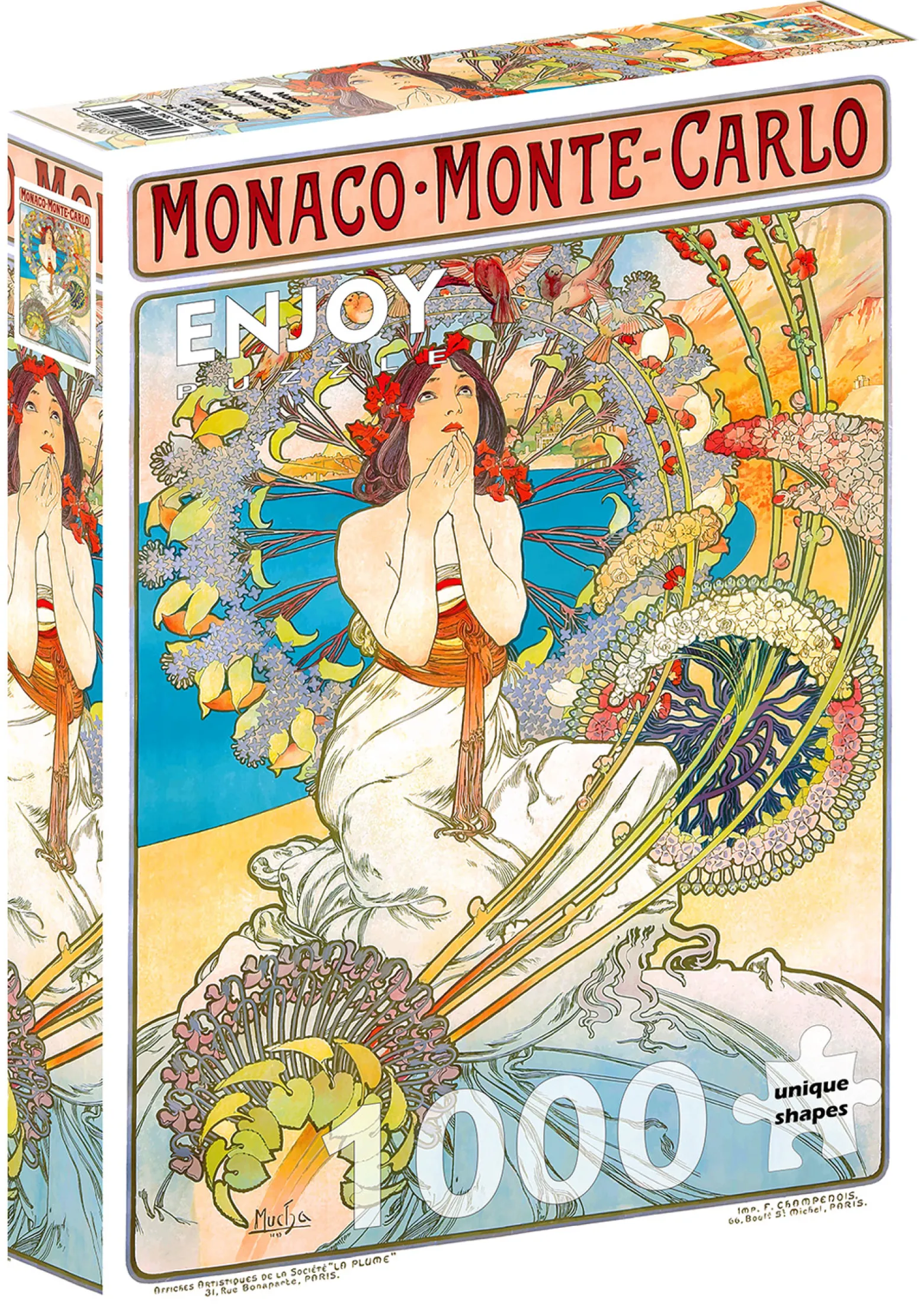 Puzzle 1000 el. Monaco / Monte Carlo, Alfons Mucha