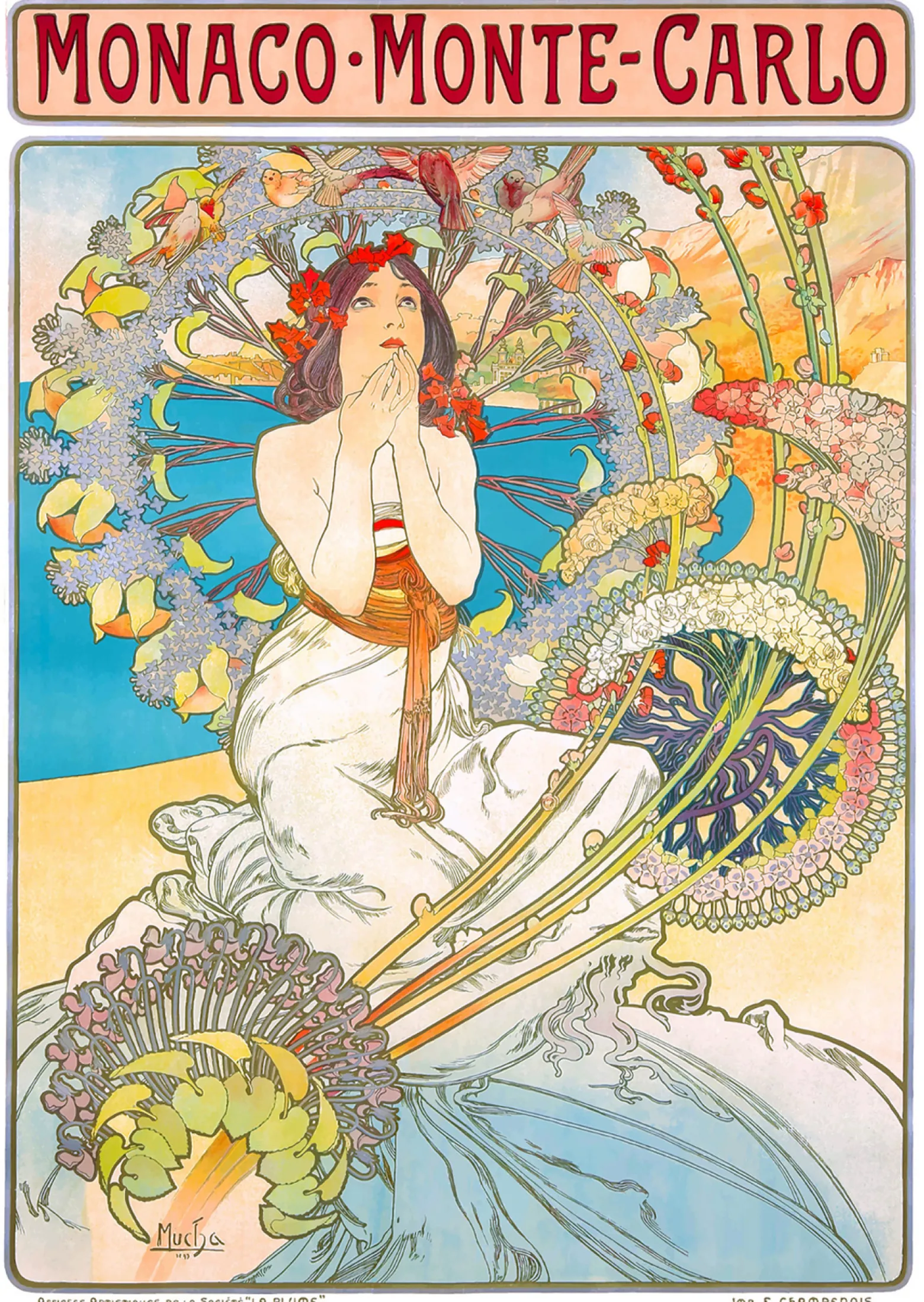 Puzzle 1000 el. Monaco / Monte Carlo, Alfons Mucha