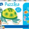 Puzzle 3-5 el. Morskie stworzenia