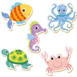 Puzzle 3-5 el. Morskie stworzenia