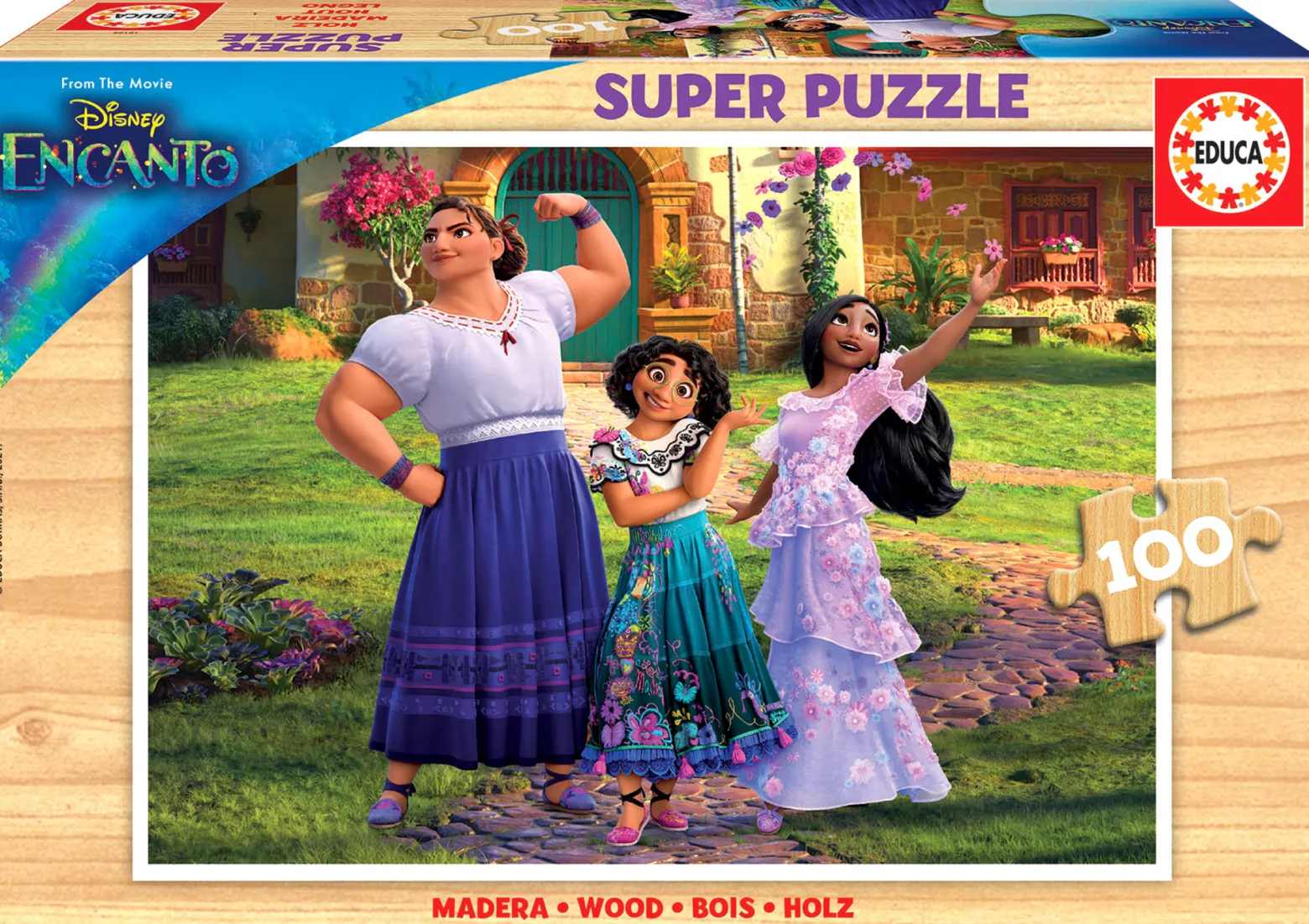 Puzzle 100 el. Nasze magiczne Encanto (drewniane)