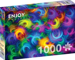 Puzzle 1000 el. Neonowe pióra