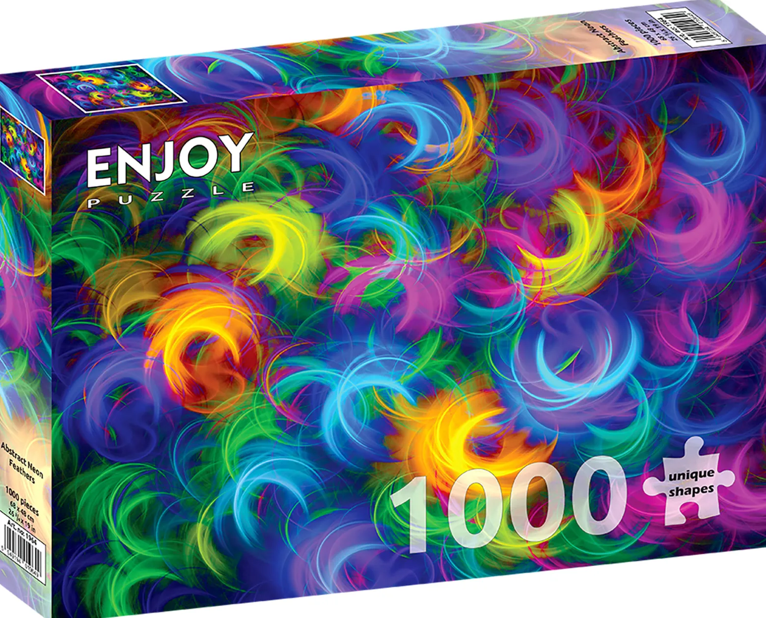 Puzzle 1000 el. Neonowe pióra