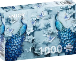 Puzzle 1000 el. Niebieskie pawie