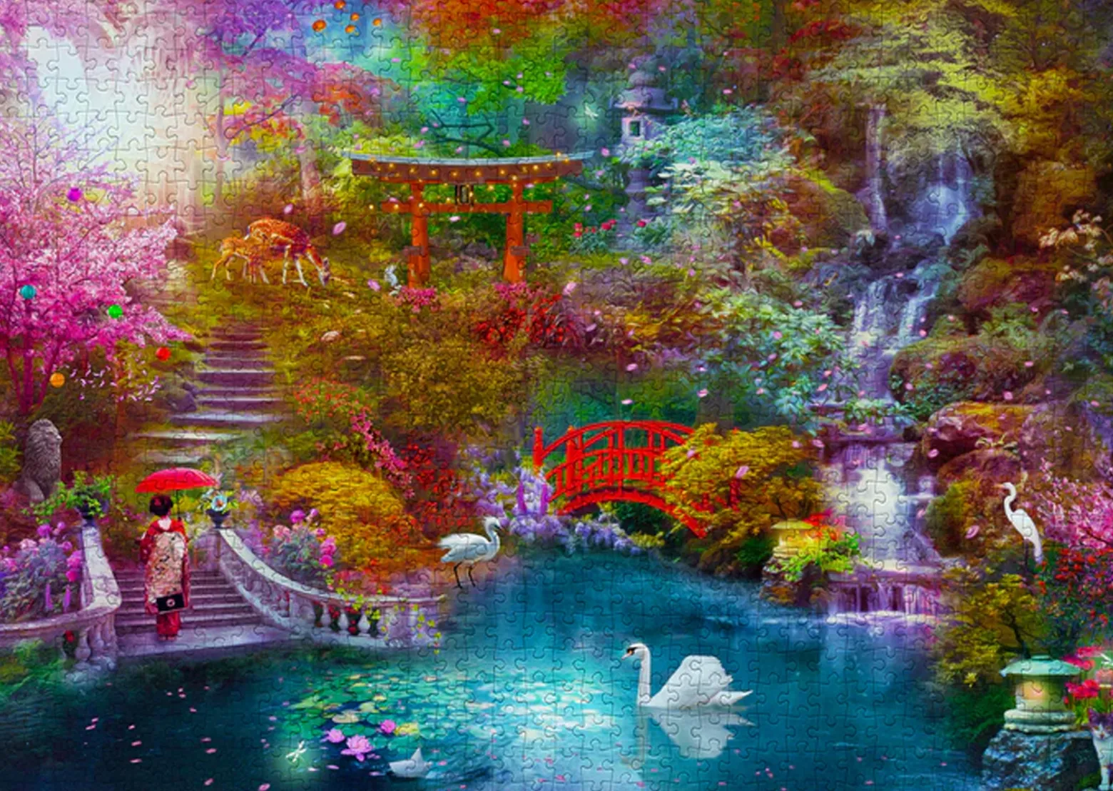 Puzzle 1000 el. Ogród japoński