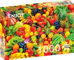 Puzzle 1000 el. Owoce i warzywa