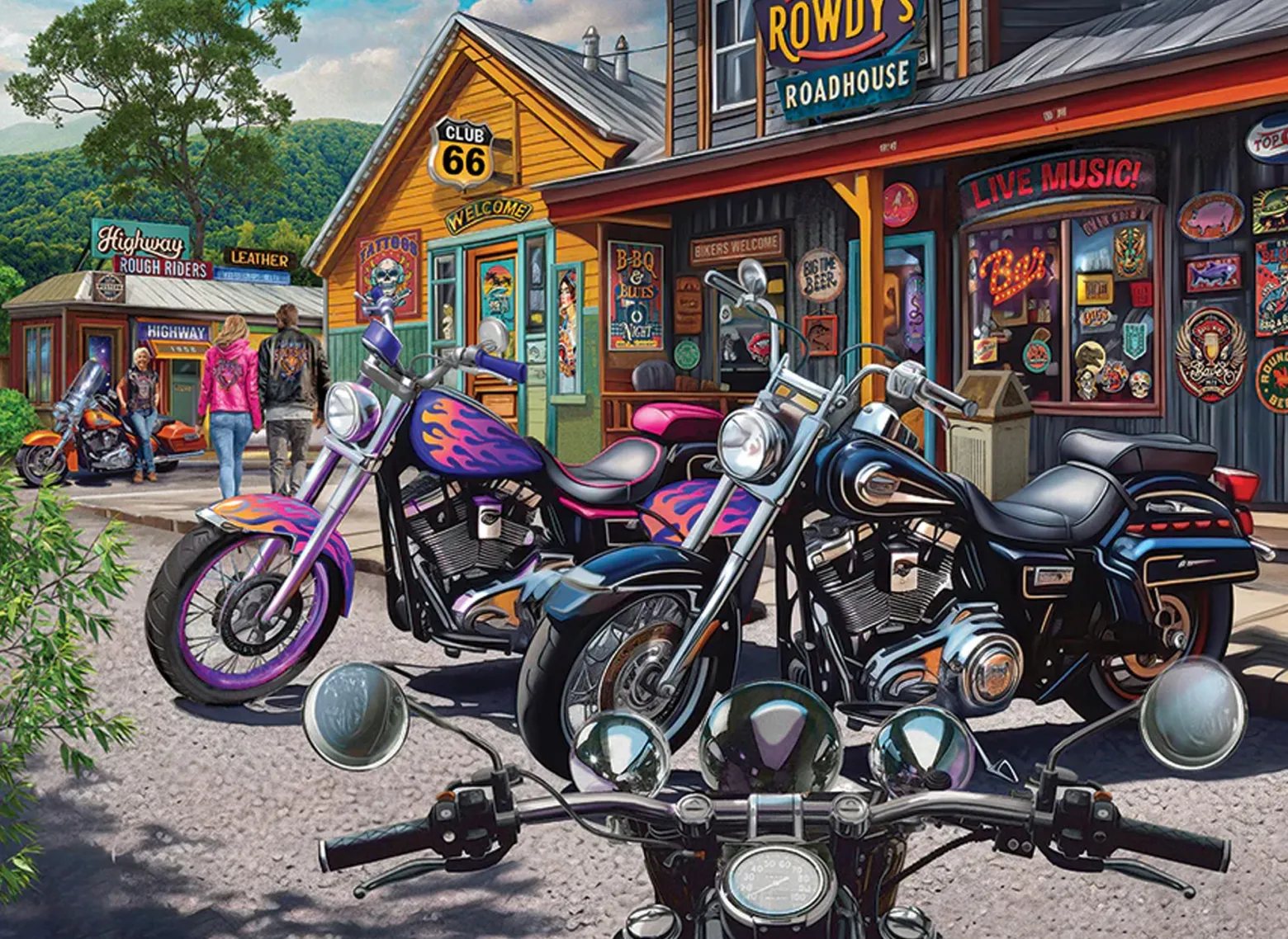 Puzzle 1000 el. Para motocykli