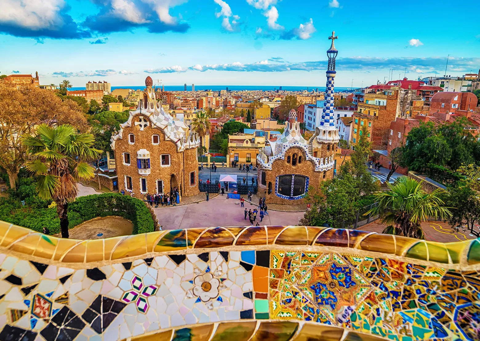 Puzzle 1000 el. Park Güell / Barcelona / Hiszpania